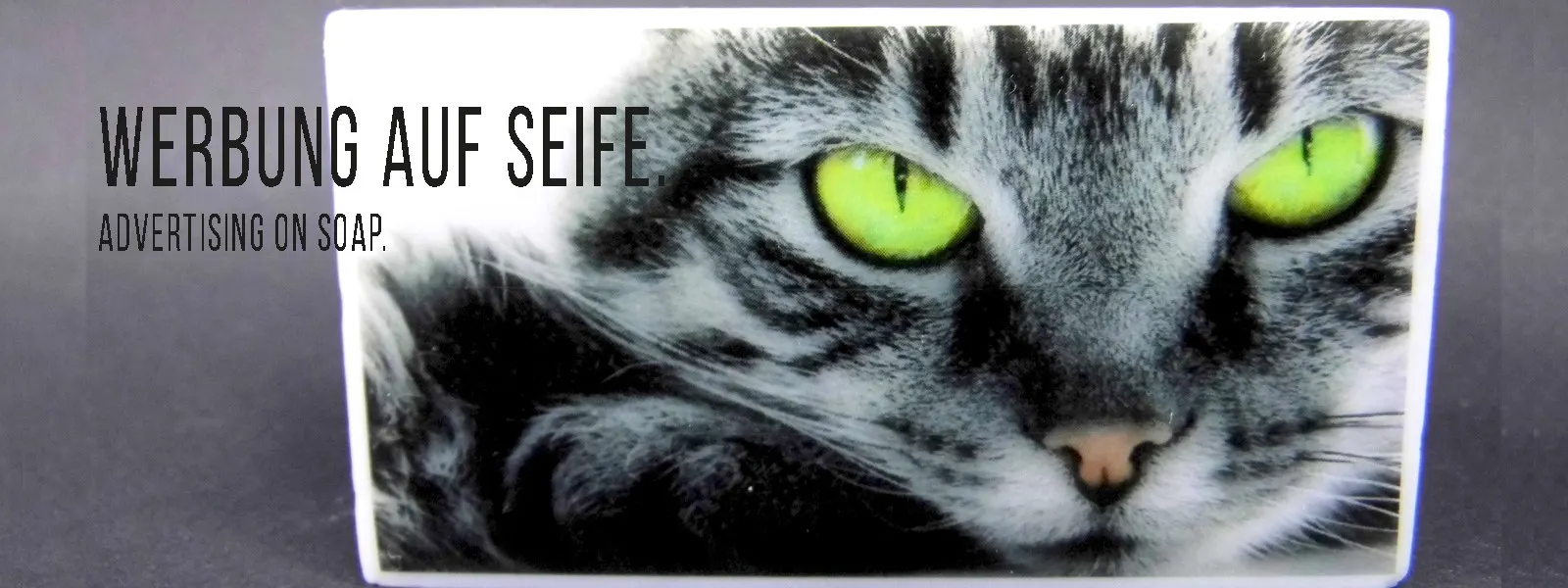 Katze Foto auf Seife, Cat photo on soap Fotoseife, Logoseife, Foto auf Seife, Werbung auf Seife, Logo on soap, Photo on soap, advertising on soap